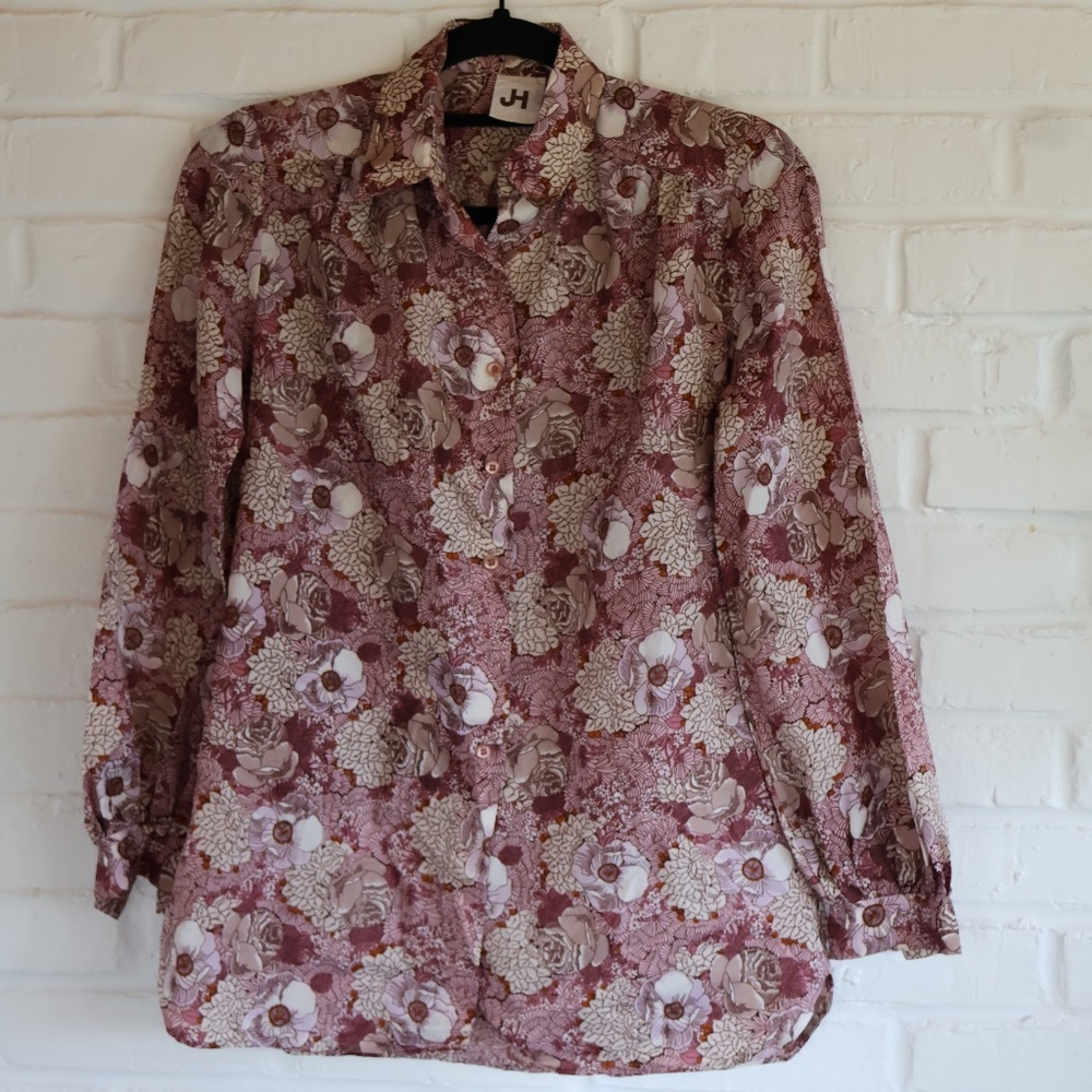 VINTAGE 70'S BUTTON DOWN BLOUSE